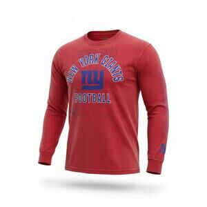 New NFL New York Giants Power Technique Men's Long Sleeve Shirt L
